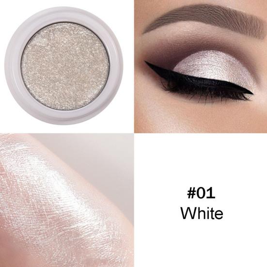 Блестящие тени для век с высоким содержанием пигмента, стойкие, водостойкие, не размазываются, однотонные, мерцающие, перламутровые, металлические тени для век, женские инструменты для макияжа глаз