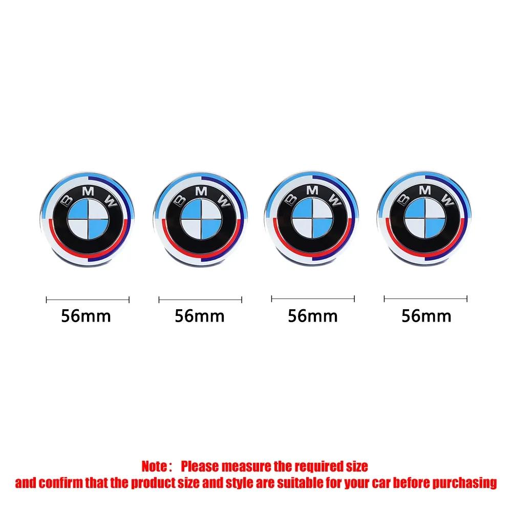 ztkah6 4Pcs 56/68mm Car Wheel Center Hub Caps Wheel Cover For BMW M M3 M5 E46 E60 E90 E34 E39 E53 E87 M3 M5 E91 E30 X1 X3 X5 X6 F25 i3