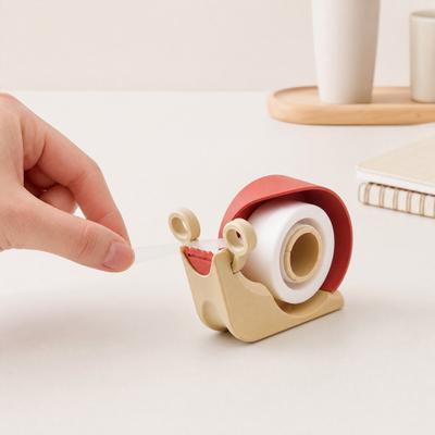 3D-печатный дозатор для скотча в виде улитки, универсальный держатель для упаковочной ленты, декоративные инструменты для резки ленты для дома, офиса, школы
