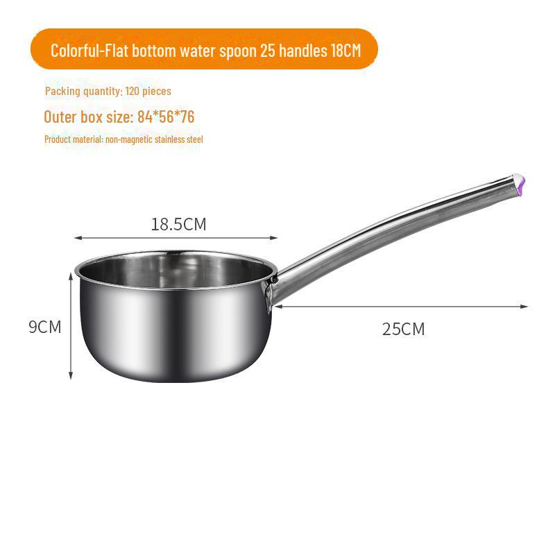 Многофункциональная кухонная ложка из нержавеющей стали с длинной ручкой для воды и супа