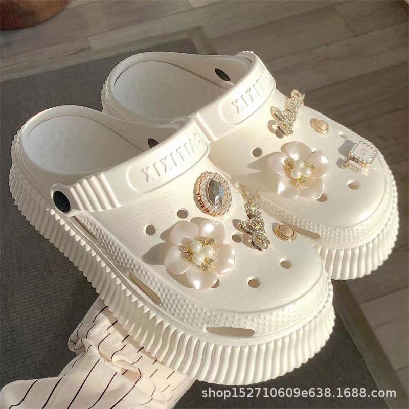 Летние женские нескользящие босоножки Sweet XIXI, увеличивающие рост – толстая подошва, универсальные пляжные сабо