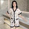 Print Love Shape Women's Cute Pajamas Set Pajamas Short Sleeve Sleepwear Leisure Home Clothes Nightwear Pyjamas for Women