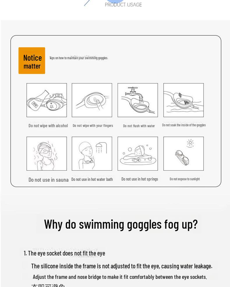 Adult Anti-Fog HD Swimming Goggles - Professional Racing & Training, Comfortable Silicone, Waterproof, Electroplated Lenses.