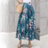 Tooxika Chiffon Skirt, Floral Holiday Style Beach Skirt
