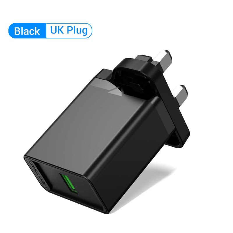 Vention 18W USB Charger USB QC 3.0 USB Quick Phone Charger for Xiaomi Samsung S9 Huawei Fast Wall Charger EU US Adapter