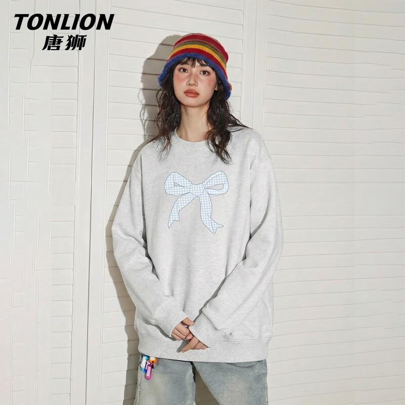 Женская повседневная толстовка TonLion с длинным рукавом и круглым вырезом