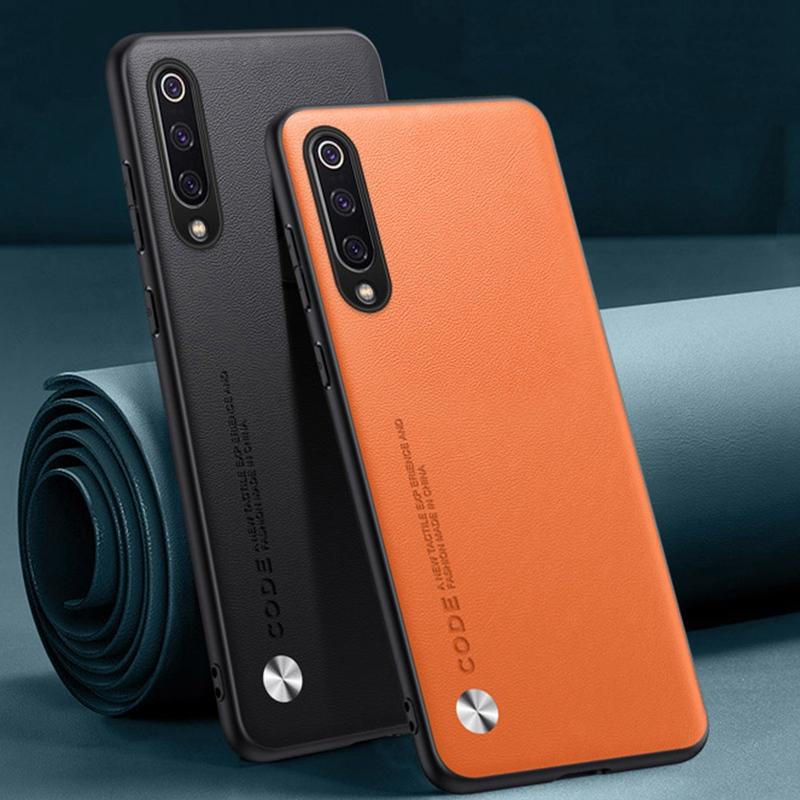 Роскошный чехол из искусственной кожи для Xiaomi Mi 9 SE Mi9 Lite, задняя крышка, матовый силиконовый защитный чехол для телефона Xiaomi Mi A3 CC9E CC9 Pro