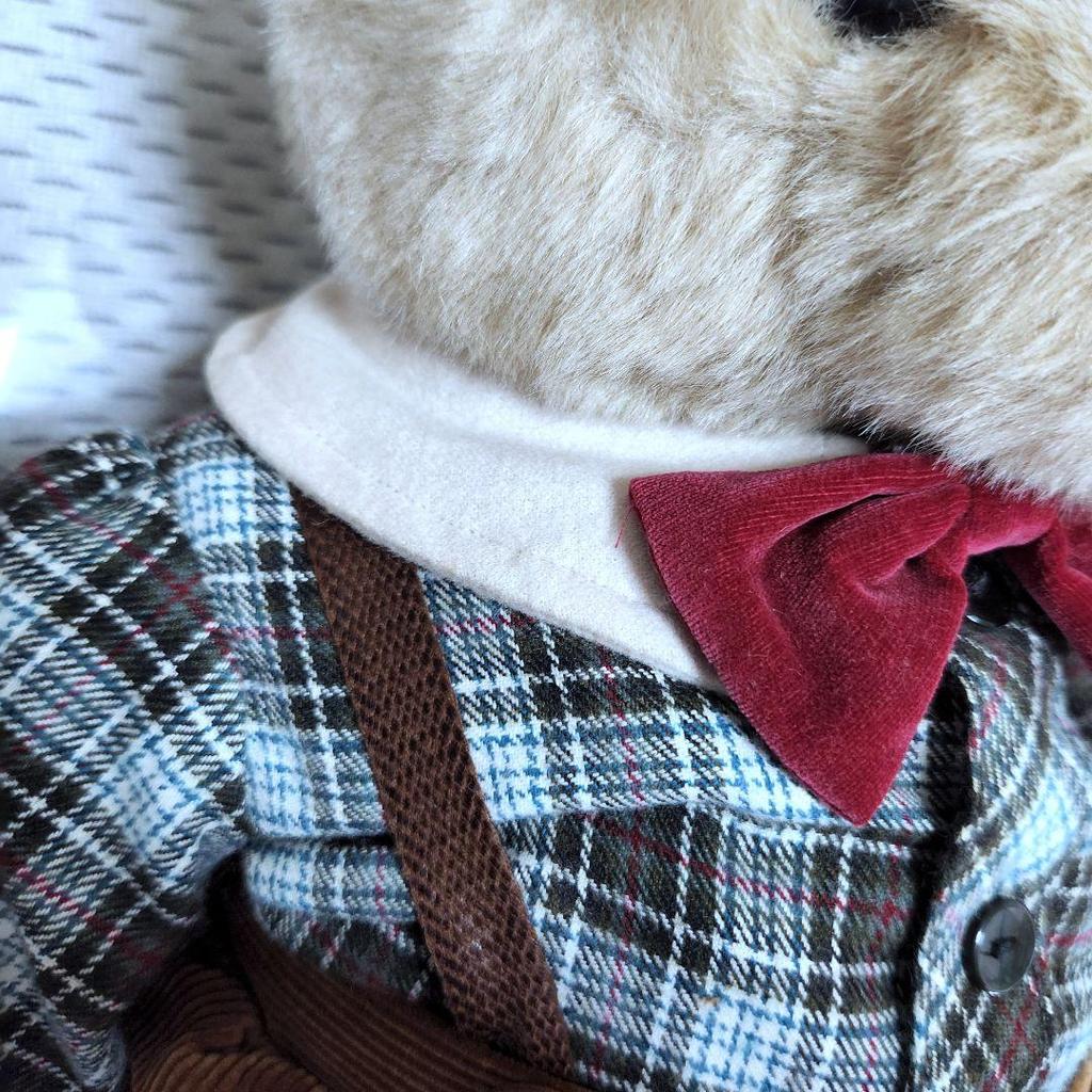 [USED] Oike Teddy Bear Plush Toy Vintage Gift from Fairy Tale Road