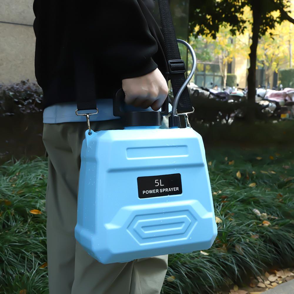 Делюкс Электрический 5-литровый Опрыскиватель Высокого Давления с Долгим Временем Работы Аккумулятора и Прямой Ручкой для Бытового Использования