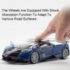 1:18 Большой Размер Pagani Huayra BC GTR Литой Металлический Модель Автомобиля Игрушечные Транспортные Средства Звук Свет Амортизация Модели Подарки для Детей
