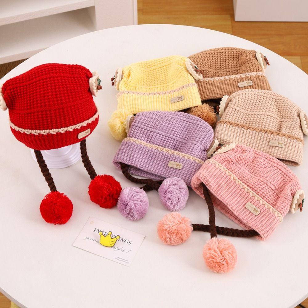 Warm Ear Protection Hat Thickned Pullover Hat Fashion Earflap Hats for Baby