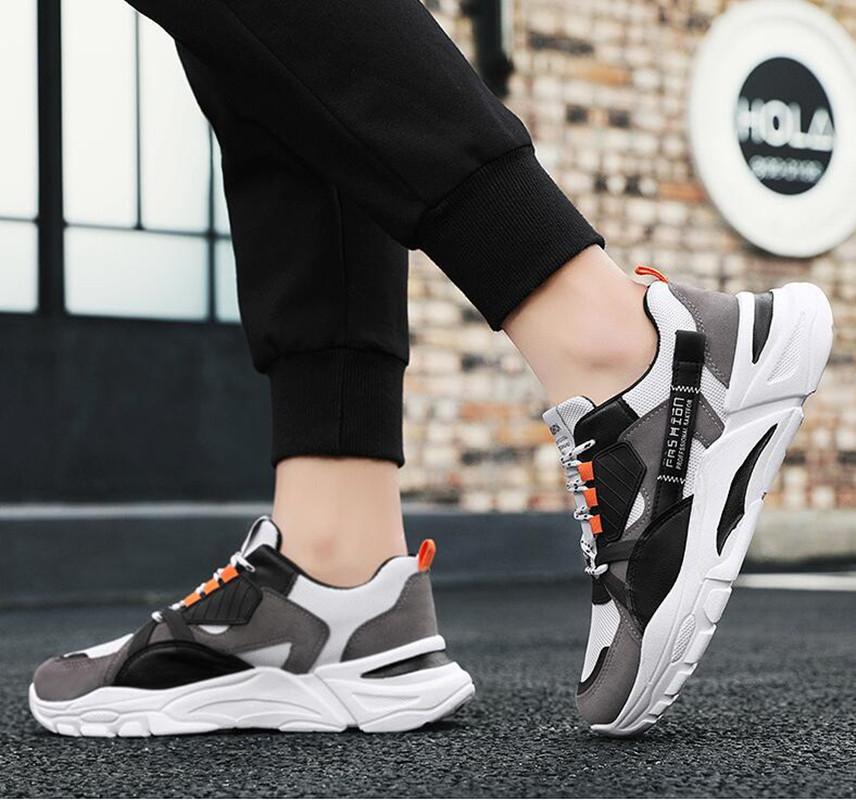 Модная мужская обувь новая мужская спортивная повседневная обувь летняя дышащая сетчатая обувь для бега мужские модные кроссовки обувь