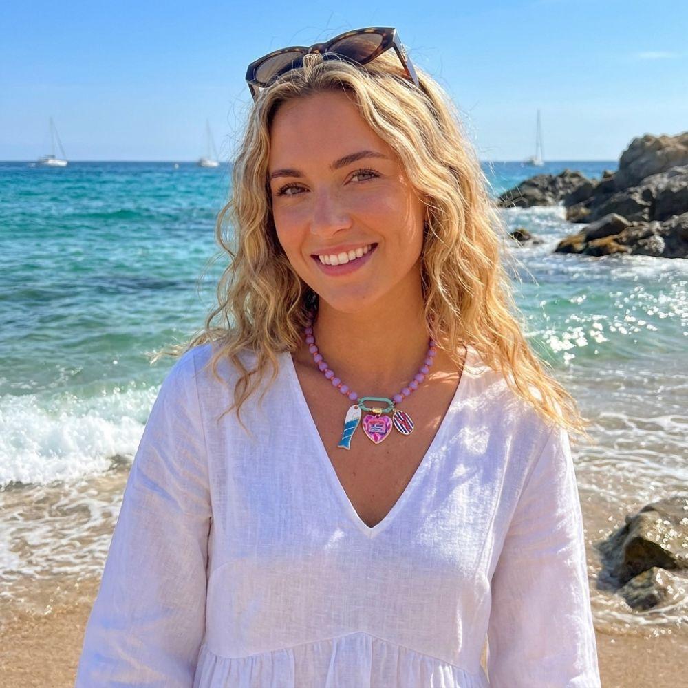 Handmade Beaded Necklace Starfish Shell Charm Multi-Layer Necklace Boho Necklace Jewelry Gifts