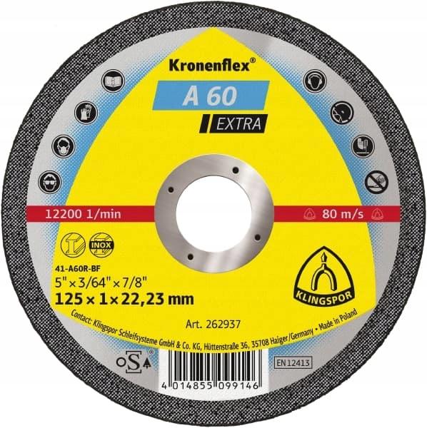 Metal cutting disc 115x1 KLINGSPOR A60EX