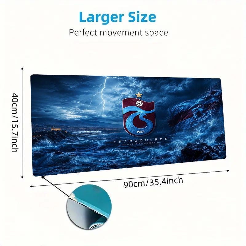 Trabzonspor Color Mouse Pad Large Gaming Table Cushion Non-slip Laptop Tablet Big Mousepad XXL Mat Mini PC Playmat With Lock edge