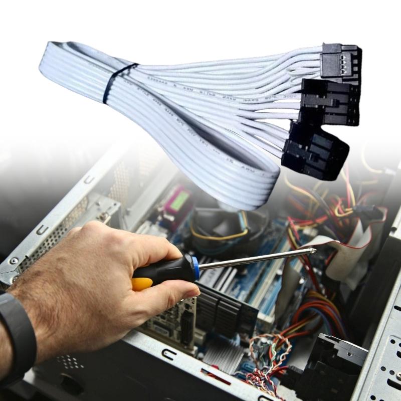 Two 8Pin to 16Pin 12VHPWR PCIE 5.0 Cable for Power Supply and High End Graphics Cards