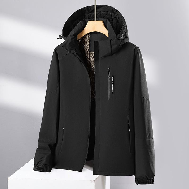 Мужская куртка Cozy Up с капюшоном, подходящая по цвету, теплая и легкая из графенового хлопка