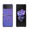 Блестящий черный твердый корпус для Samsung Galaxy Z Flip3 5G, чехол для Samsung Galaxy Z, флип-чехол для ПК, Fundas