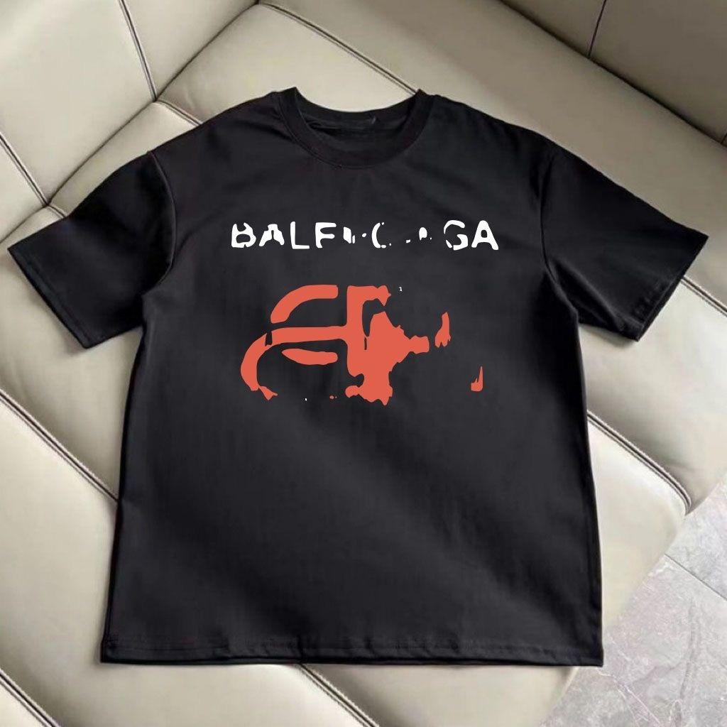 Spring and Summer Hot Selling Pure Cotton Tshirt with Fashionable Printing Loose and Comfortable Highquality Street Leisure