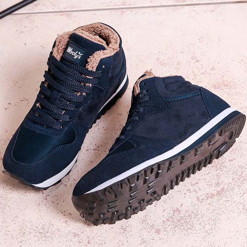 2025 Мужские Зимние Спортивные Ботильоны Утепленные Большого Размера Женские Повседневные Модные Короткие Ботинки Хлопковая Обувь Платформа Снежные Ботинки