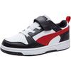 Rebound V6 Lo Ac Versatile Comfortable Low-Top Kids Skate Shoes Kids Skate Shoes Black White Red 404316-02