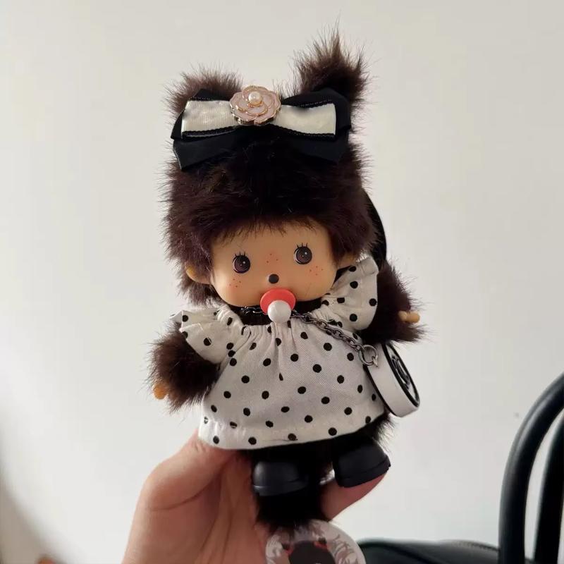 15 см Мончичи Милая Обезьянка Кукла для DIY Сменная Одежда Разные Стилі Изысканный Рюкзак Брелок Игрушка Периферия Подарок