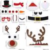 Christmas Decorations Felt Cloth Cartoon Door Stickers Shop Window Decorative Ornament Decor Xmas Elk Door Decals