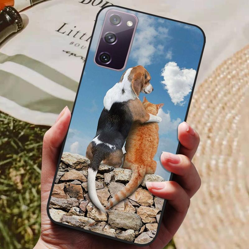 For Samsung Galaxy S20 FE S20FE Case Fashion Silicone Cover For Samsung S20 Fan Edition S20 Lite S 20 FE Phone Case Black Bumper