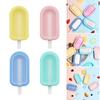 Pack Of 4 Convenient Ice Cream Moulds Ice Lolly Moulds with Stick Silicone Dessert Molds for Parties and Gatherings