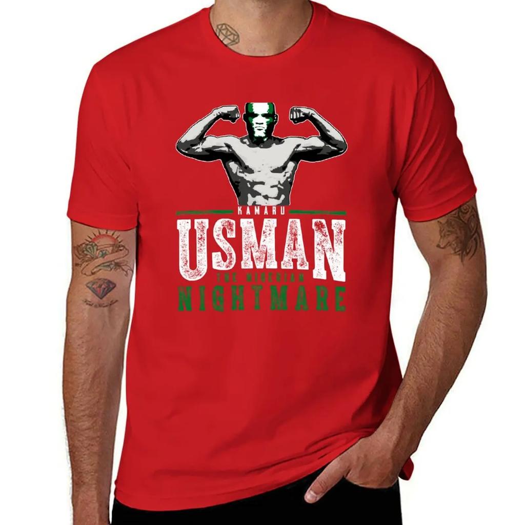 Kamaru Usman T-Shirt anime t shirts shirts graphic man t shirt tops T-shirt men