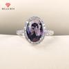 Personality Bridal Rings With Purple Zircon Good Quality Elegant Statement Rings For Charm Women Wedding Ceremony Gift
