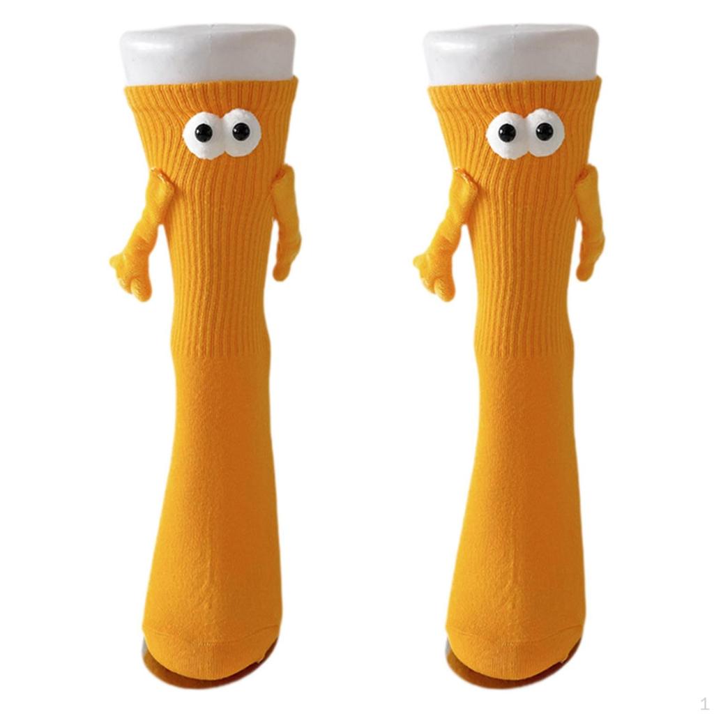 Парные носки Держащиеся за руки Повседневные Длинные гольфы Складываемые Средней длины Трубчатые Ниточные Смешные