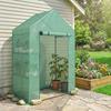 Garden Greenhouse 143 x 73 x 195 cm with 2-Tier Shelf, Green