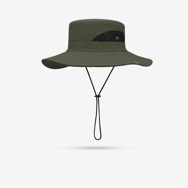 Летняя уличная мужская и женская солнцезащитная дышащая шляпа-панама для рыбалки, солнцезащитная шляпа для альпинизма с большими полями