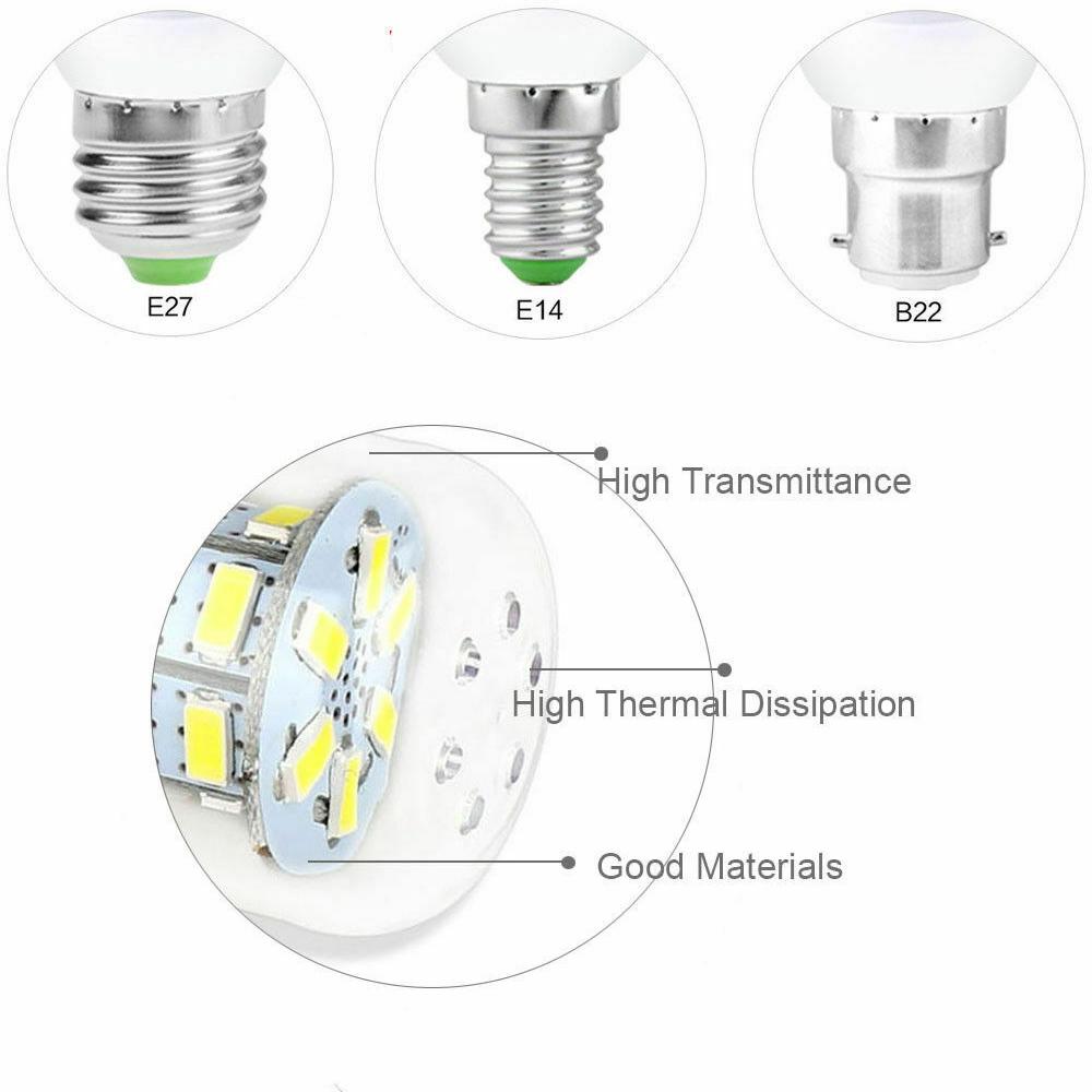 72 LED Corn Bulb E27 E14 B22 220V LED Lamp 5730 SMD Light Lighting Bulbs Lamp