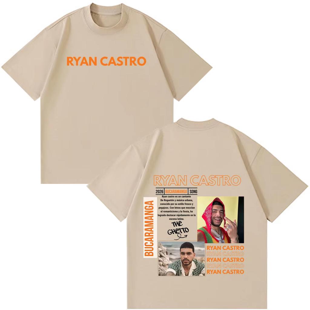 Hot Sale Rapper Ryan Castro Sende Latam Album Tour 2026 Print T-shirts Y2K Men Women Print Crew Neck Casual T Shirt Breathable Streetwear Casual Tees