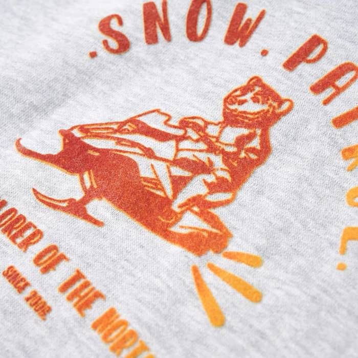 Sweatshirt à capuche pour enfants mélange gris et orange 92/104/116/128/140