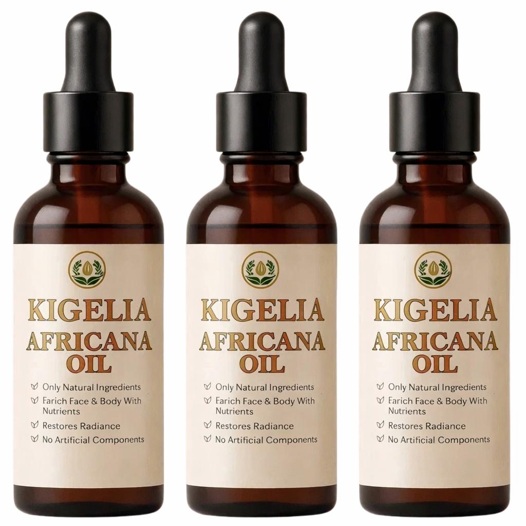 Kigelia Africana sausage tree Oil 30ml – Natural Herbal Skin Care Oil for Face & Body Massage Oil (Pack of 3)