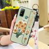 Dirt-resistant Silicone Phone Case For Doogee N30 Waterproof Kickstand Flower Oil Painting Fashion Design Phone Holder