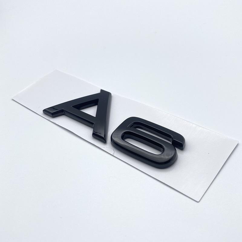 3D 2.4 3.6 4.2 Car Trunk ABS Badge Emblem For Car Rear Tailgate Fender Door Adhesive Badge for S A4 A5 A6 A7 A8 Q3 Q5 Q7