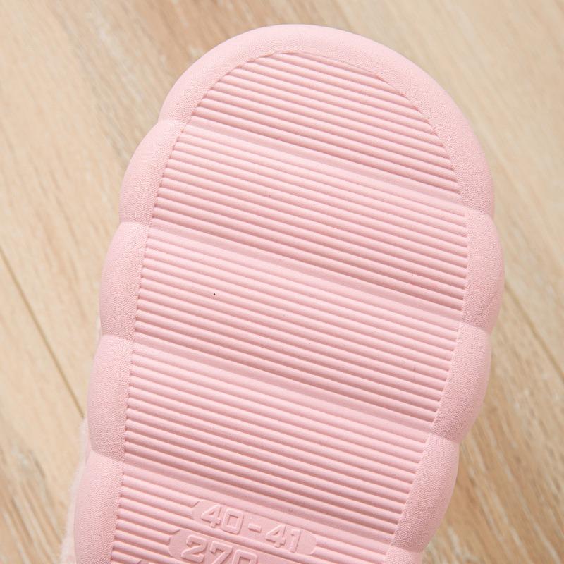 Хлопковые тапочки женские пара утолщенные осенне-зимние домашние домашние нескользящие теплые послеродовые шерстяные хлопковые туфли мужские