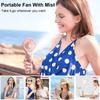 Mini Fan with Spray Portable Handheld Fan Rechargeable 4 Speed Fan for Outdoor Travel Lightweight Handheld Water Spray Mist Fan