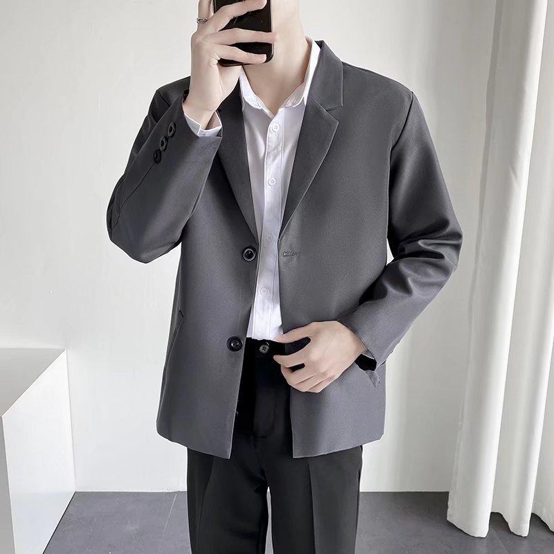 Men's Casual Suit Top Loose Business Jacket Slim Gathering Party Jacket