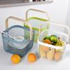 Solid Color Metal Mesh Steel Basket Metal Hanging Kitchen Baskets Storage Organizer Basket Picnic