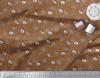 Soimoi Black Poly Crepe Fabric Dot|Leaves & Floral Artistic Decor Fabric Printed BTY 42 Inch