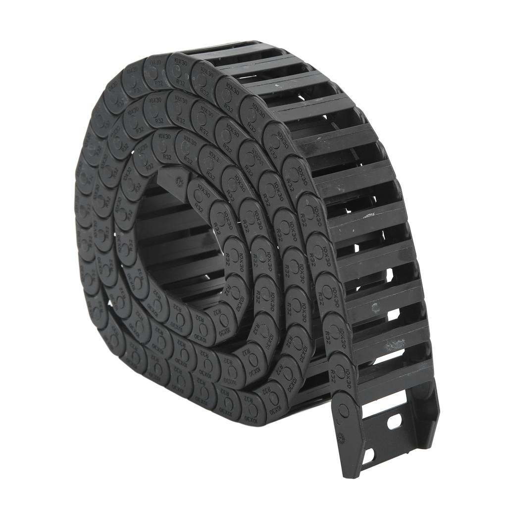 Кабельный тяговый цепной носитель 10x30 мм внутренний размер длина 1 м с коннектором для ЧПУ