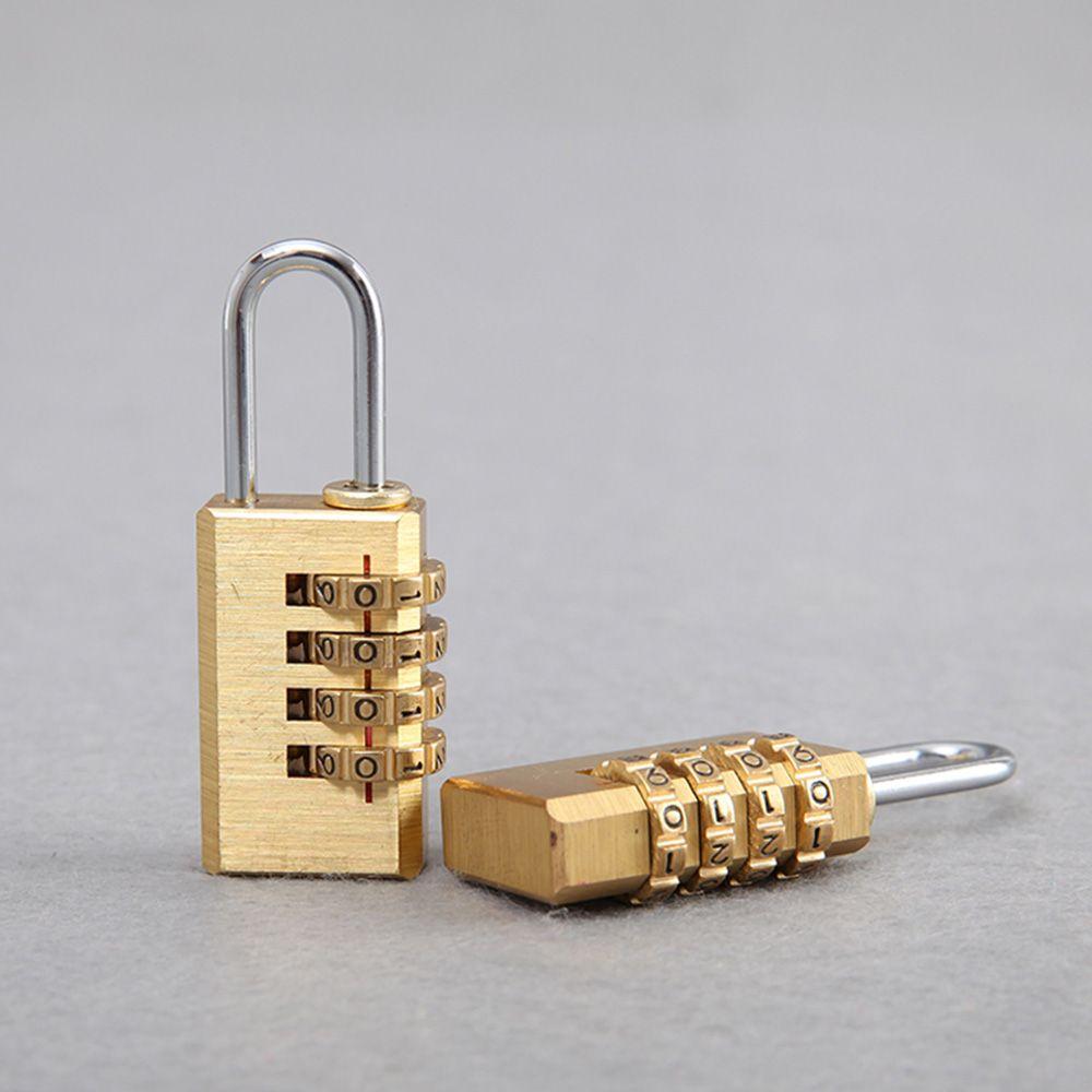 Mini Resettable Code Locks Pure Cooper Padlock Password Code Brass Combination Lock Password Lock