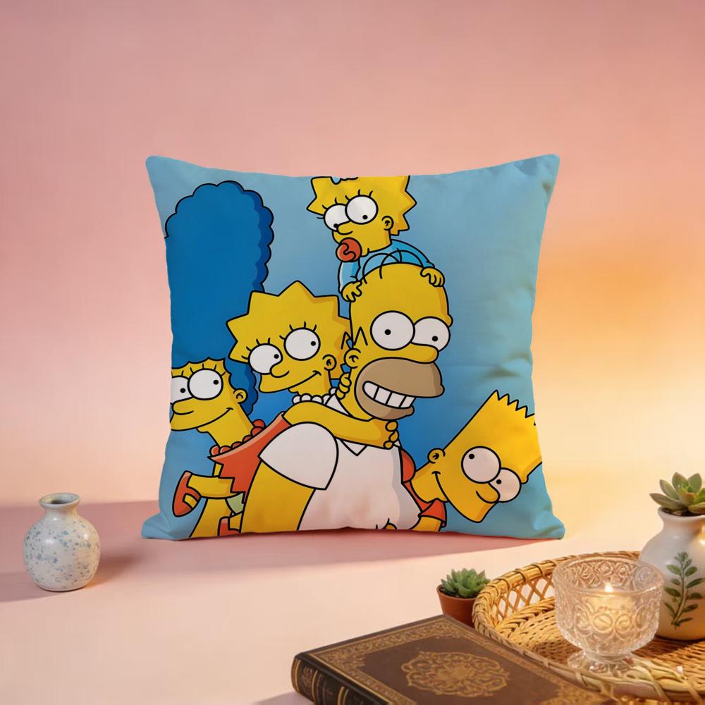 Popular TThe Simpsonsful Cushion Cover Premium SkinFriendly Pillow Case MultiPurpose for Home Office Travel