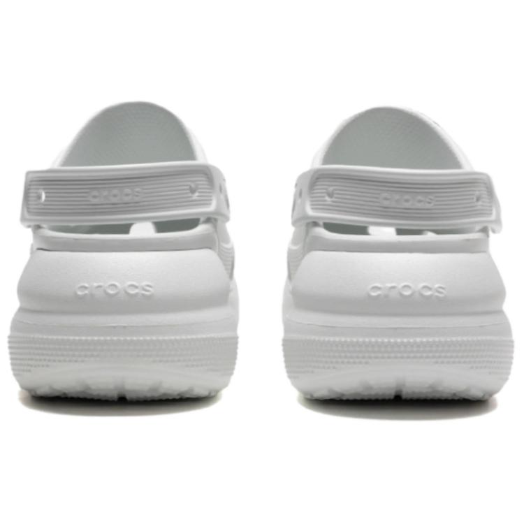 Crocs Crocs Puffs Comfortable and Versatile Simple Commuter Hole Shoes for Men and Women Light Grey