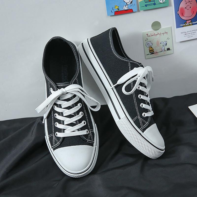 Customized Printed Spring Newest Unisex Canvas Shoes Simple and Low Cut Casual Fabric Shoes, Breathable Student Board Shoes